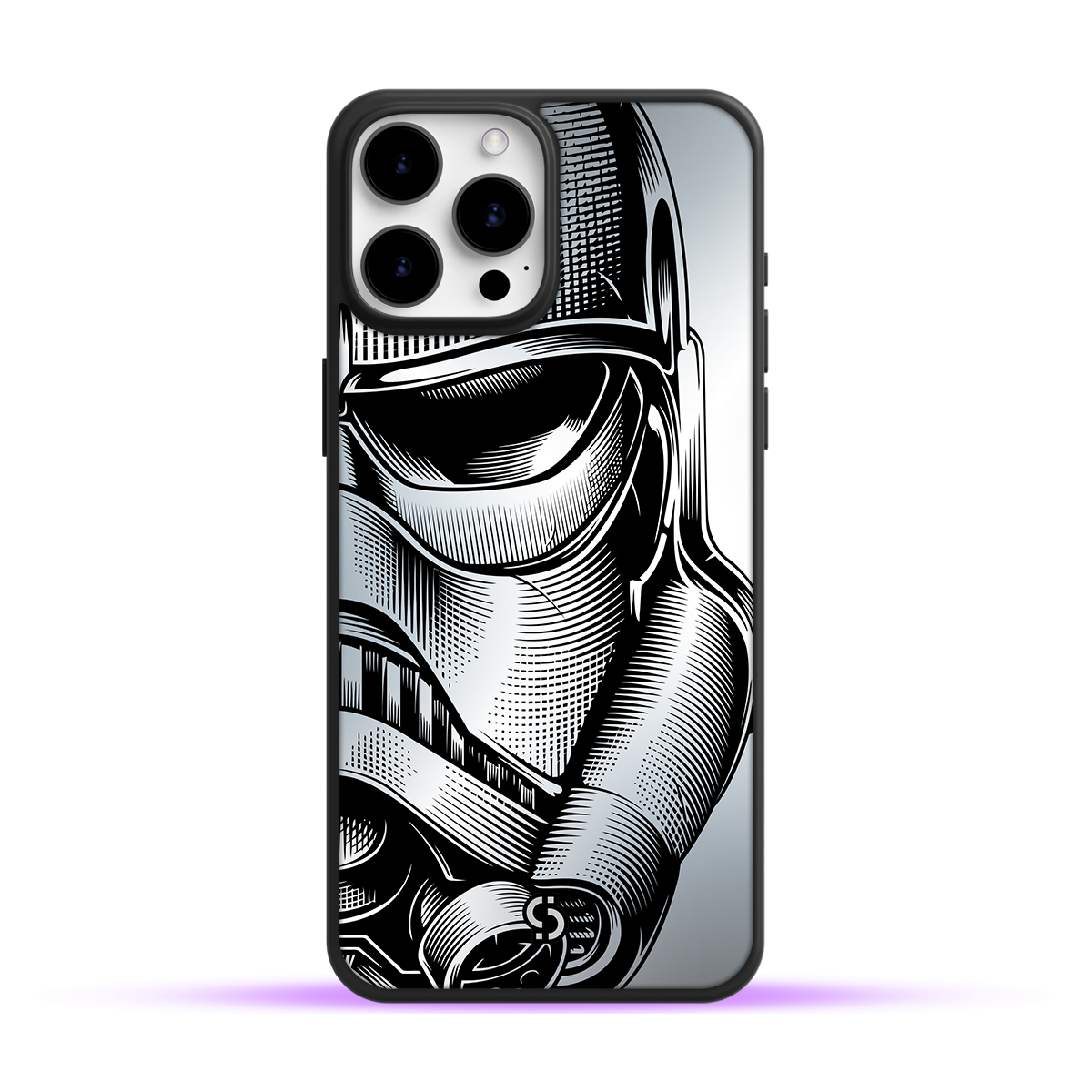 Funda de Celular Star Wars de Acrílico Espejo Stormtrupper