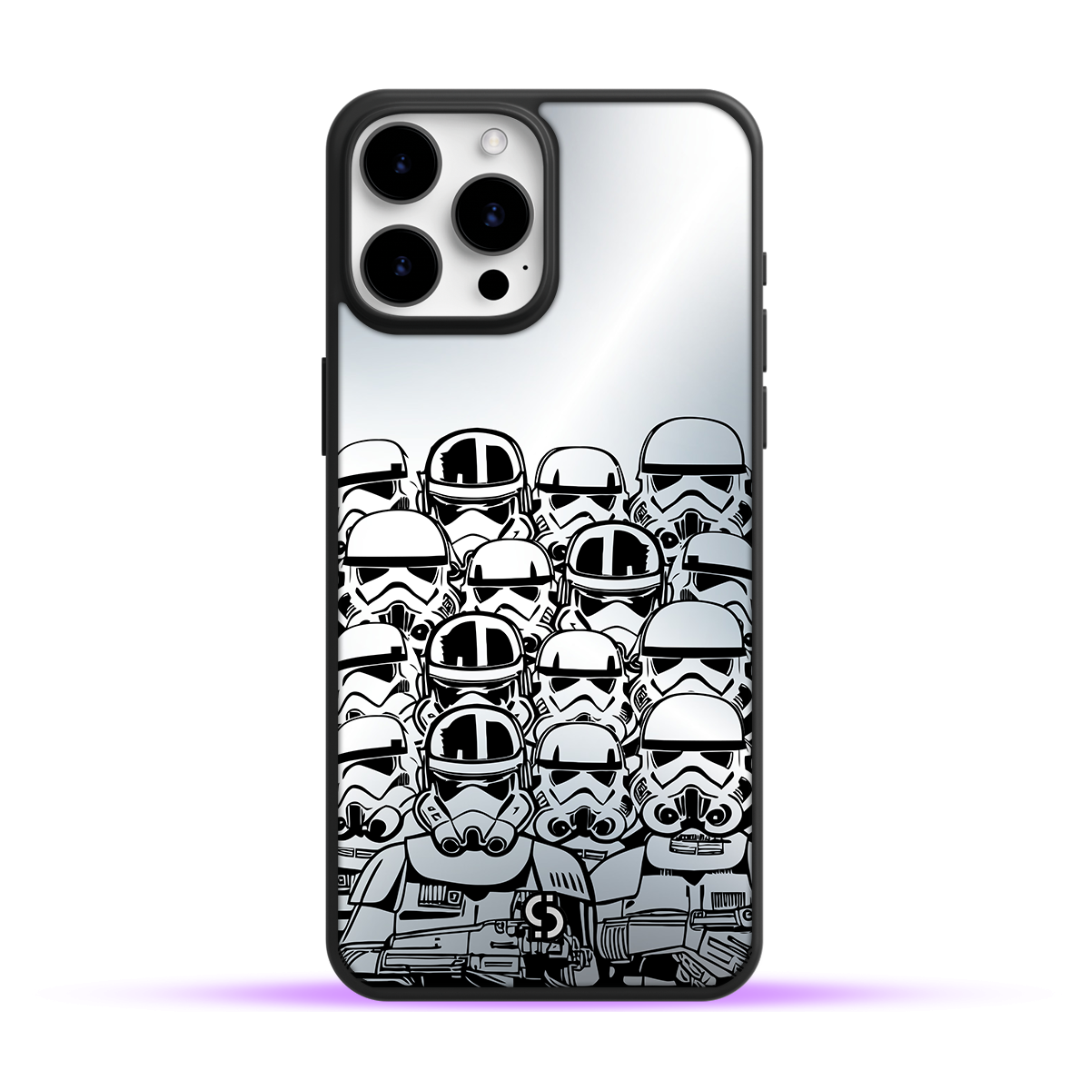 Funda de Celular Star Wars de Acrílico Espejo Soldados de Stormtrupper