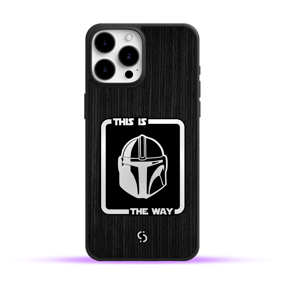 Funda de Celular Star Wars de Ébano con Acrílico Espejo This is The Way