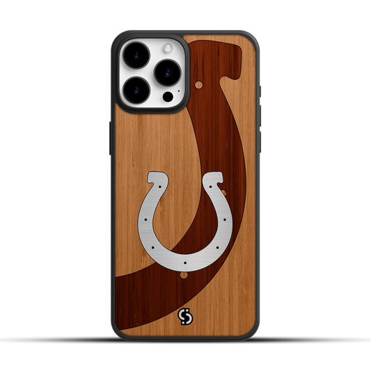 Case de Bambú Grabado con Acrílico | Indianapolis Colts |