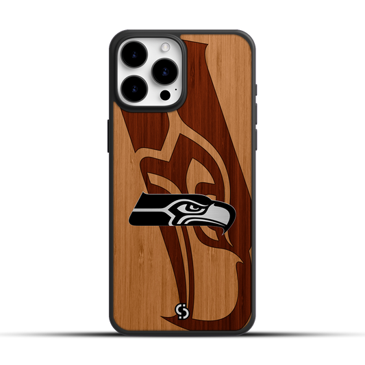 Case de Bambú Grabado con Acrílico | Seattle Seahawks |