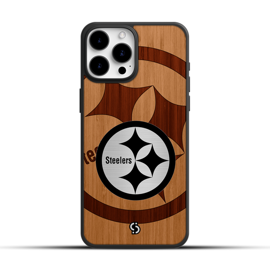 Case de Bambú Grabado con Acrílico | Pittsburgh Steelers |