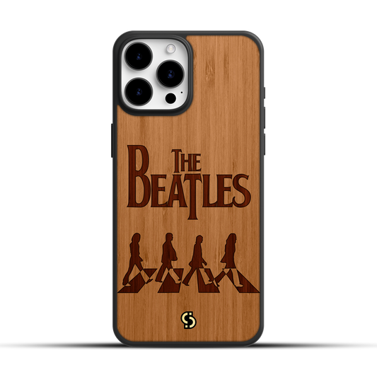 Case de Bambú Grabado | The Beatles Abey Road |